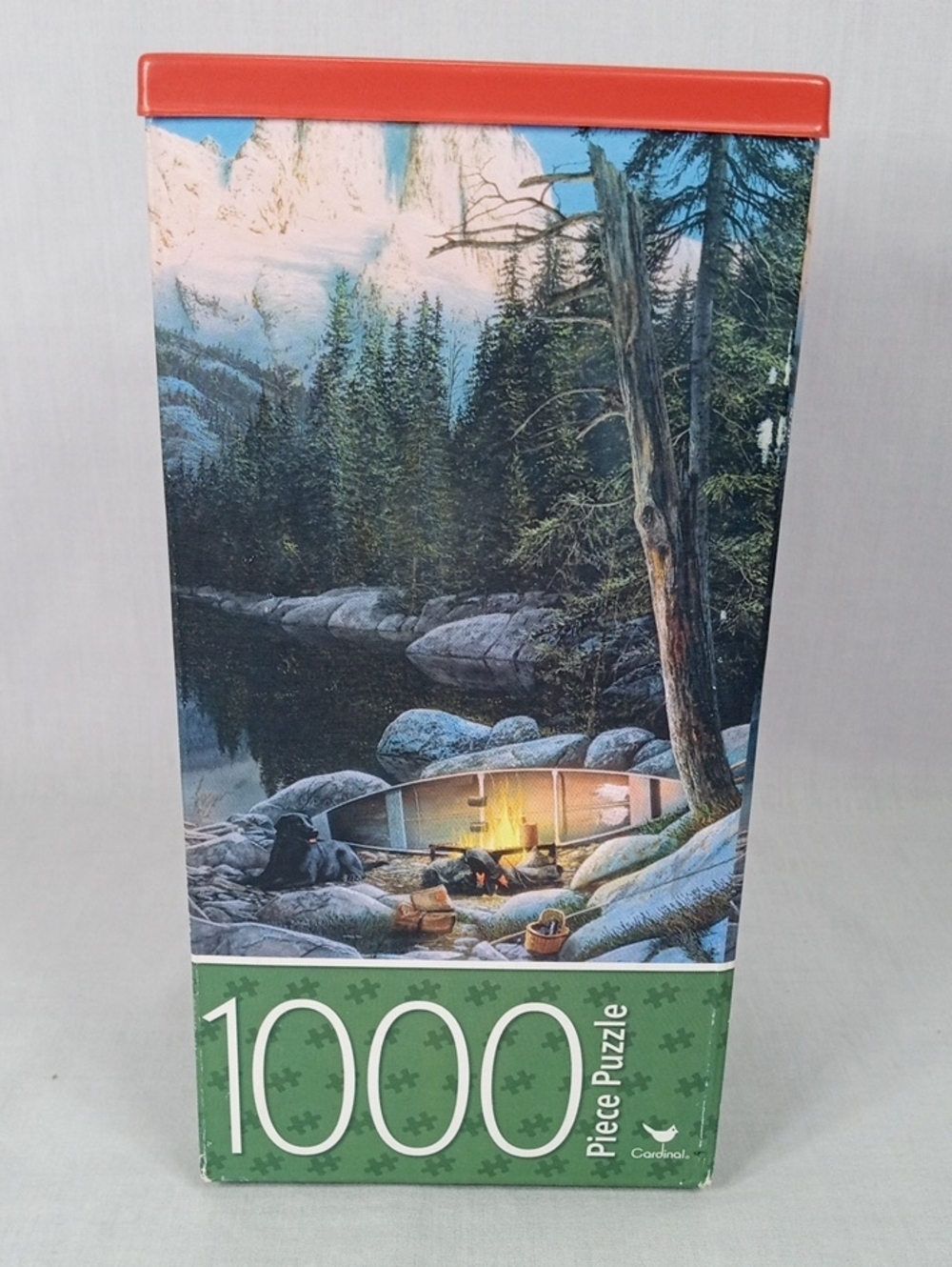 1000-Piece Scenic Campfire Puzzle With Reference Poster New